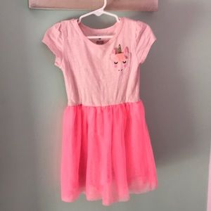 Pink unicorn dress